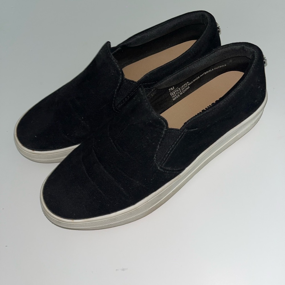Black Slip-On Sneakers